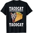 thumbnail image 1 of Tacocat Spelled Backwards is Tacocat Funny Cat Gift Camiseta, 1 of 2
