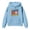 Sky Blue, variant on IWRICH Boys Girls Back to School Hoodie Funny 100 Days of School Graphic Pullover Tops Casual Soft Hooded Sweatshirt,Size 2-13 Years White 160