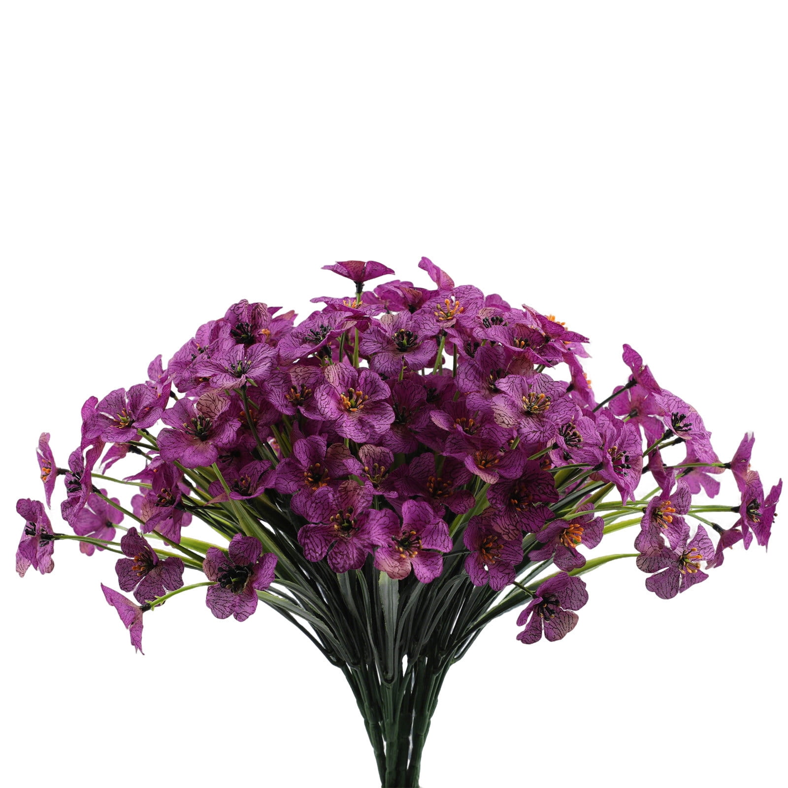 20 Bundles UV Resistant Artificial Flowers for Outdoor - No Fade Flowers, for Garden, Porch, Window Box Decor - Indoor/Outdoor Use