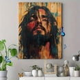 thumbnail image 4 of Qisvanset 12x16 Inch 2D Flat Framed Canvas Art, Abstract Colorful Horse Trio Brush Stroke Farmhouse Living Room Wall Art, 4 of 5