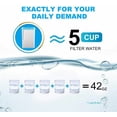 thumbnail image 7 of SimPure Pitcher Filters Replacement for DP01 5-Cup Water Filter Pitcher, 1-Pack, 7 of 7