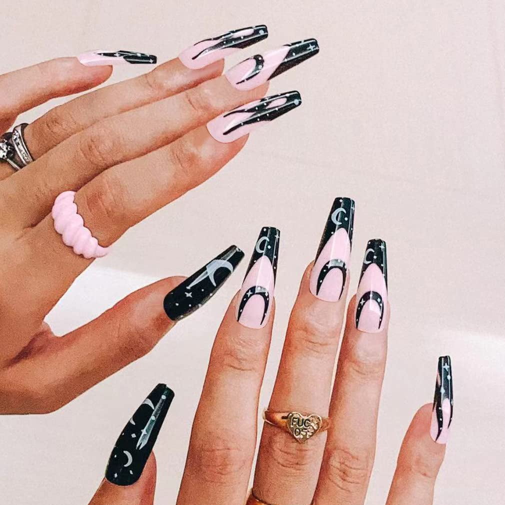 If you want a new take on #black nails, try negative space in a half-moon  shape (book an appointment so our manicurist can do it for you)… | Instagram