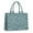 Teal Paisley Pattern, variant on Large Capacity Tote Bag,Teal Paisley Pattern Handbag Fashion Luxury Tote Bag,15.7"x13"x 5.1" Inches,Laptop Compatible