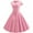 Pink, variant on Mikilon Womens Dress on Sale Women Vintage Short Sleeve Swing 50s Housewife Casual Evening Party Prom Dress Party Dress for Woman Yellow S