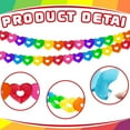 thumbnail image 3 of 40 FT Colorful Rainbow Heart Banner Pride Month Garland Rainbow Parade Decorations for LGBT Women Men Party Parades Celebration, 3 of 5