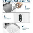 thumbnail image 4 of Moifoi Countertop Ice Maker, Nugget Chewable Soft Ice, 34 lbs/24 H, Auto-Cleaning, Portable/Compact, White, 4 of 9