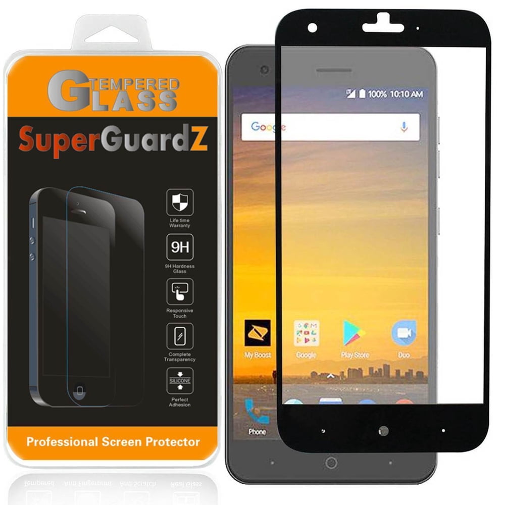  2 Pack ZTE Blade Force SuperGuardZ Tempered Glass Screen Protector Full Coverage Edge To 