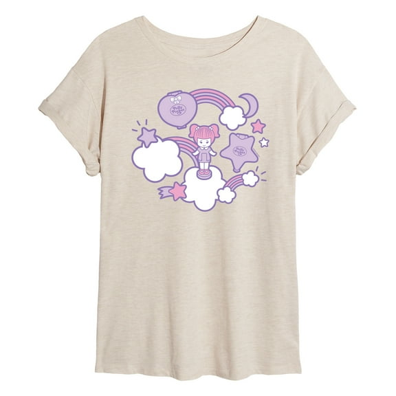 Polly Pocket - Polly Pocket Sticker Collage - Women's Oversized Graphic T-Shirt