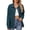 Blue, variant on Cardigan Sweaters for Women Trendy Open Front Knit Shirts Casual Side Split Long Sleeve Outwear with Pockets