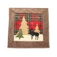 thumbnail image 1 of Bearachild Funda de almohada Funda de cojín de tela a cuadros Fundas de almohadas lindas Decoración de Navidad Elk Santa Claus Manteles de para la Kits de decoración para fiestas Bearachild HA070234-00B, 1 of 6
