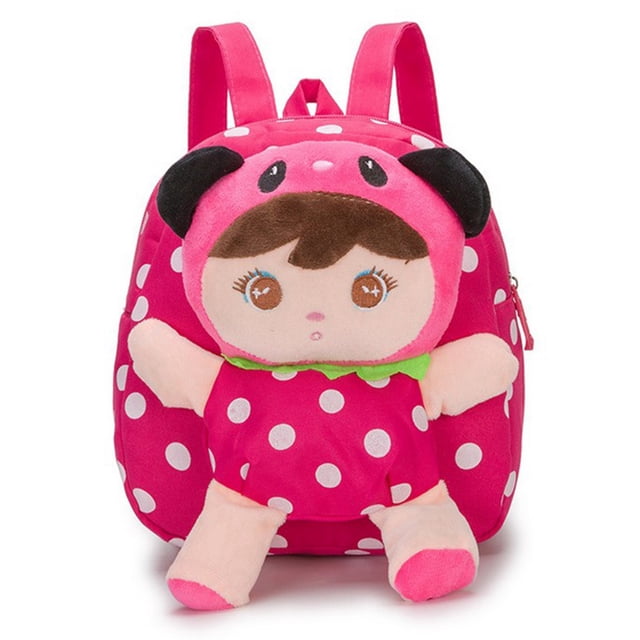Toddler Backpack Cute Removable Doll Preschool Backpack Little Girl Backpack