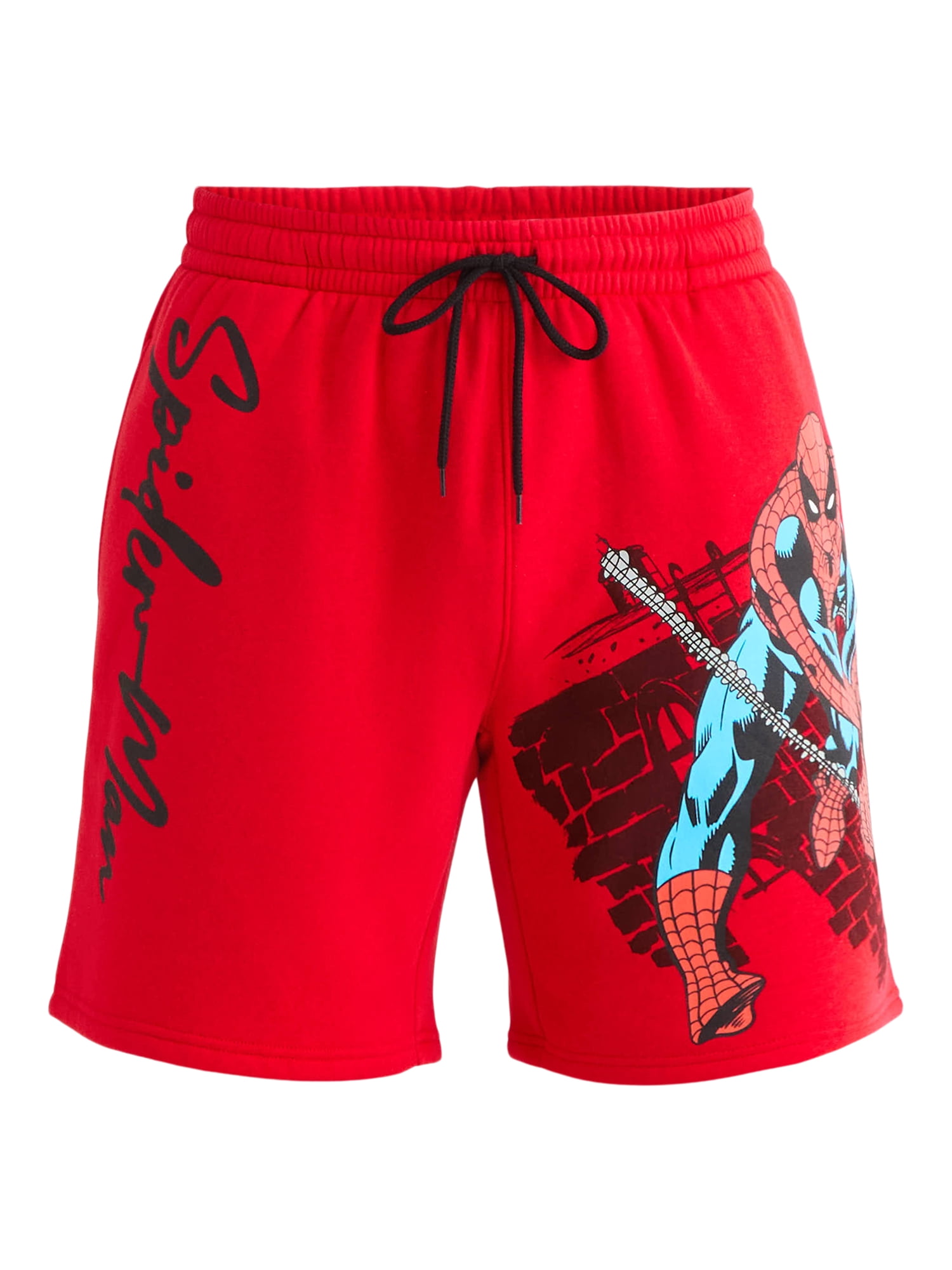 Spider-Man Men's and Big Men's Graphic Jogger Shorts, Sizes S-2XL