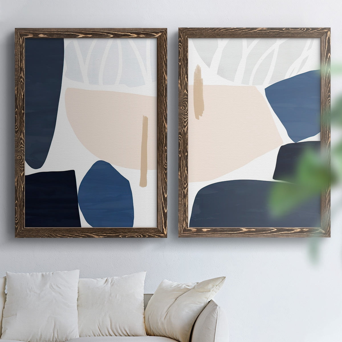 Denim and Sand I - Premium Framed Canvas - Ready to Hang