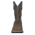 thumbnail image 5 of HOSS Men’s Soft Toe Waterproof Pull-On Western Work Boot Slip Resistant EH Rushmore Brown Patriotic, 5 of 7