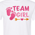 thumbnail image 4 of Inktastic Team Girl Pink Footprints and Arrow T-Shirt, 4 of 5