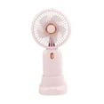 thumbnail image 2 of Ventilador portátil de mano, sacapuntas, recargable por USB, silencioso, mini ventilador personal rosa, 2 of 9