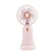 thumbnail image 2 of Ventilador portátil de mano, sacapuntas, recargable por USB, silencioso, mini ventilador personal rosa, 2 of 9