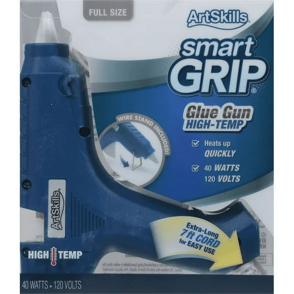 Artskills High Temperature Hot Glue Gun, with Extra Long Cord, Blue
