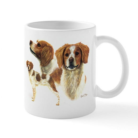 CafePress - Brittany Spaniel Mug - 11 oz Ceramic Mug - Novelty Coffee Tea Cup