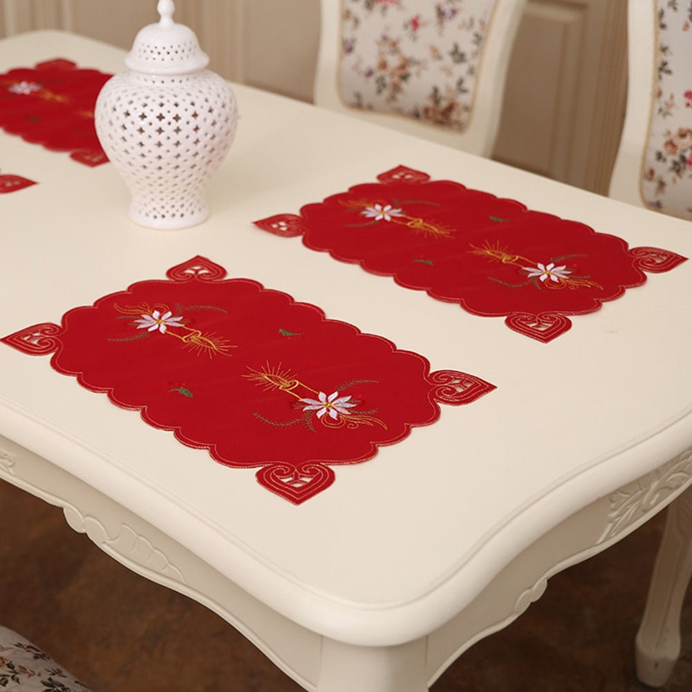 Christmas Placemats Embroidery Hollow Santa Claus Mats Walmart Canada