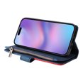 thumbnail image 4 of Dteck Wallet Case for iPhone 16e 6.1 Inch, 9-Card Holder Soft PU Leather Magnetic Flip Shoulder Strap Zipper Pocket Phone Case Fit for iPhone 16e,Blue, 4 of 8