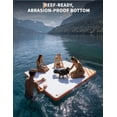 thumbnail image 4 of Bingirl Inflatable Pontoon Dock - Thicken Air Dock Floating Platform with Nonslip Surface and Rope Ladder - Adaptable to Pool, Beach and Ocean - Lake Floats for Adults, 4 of 7