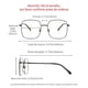 thumbnail image 5 of Cyxus Filtro de Luz Azul Gafas Lentes de Computadora para Hombres y Mujeres Anti Tensión de Ojos Bloquear Ultravioletas Lentes Claros 8080T01 Cyxus Style, 5 of 5