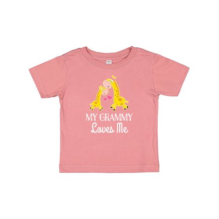 

Inktastic Grammy Loves Me Giraffe Gift Baby Boy or Baby Girl T-Shirt