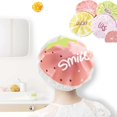 thumbnail image 3 of UHUSE 1PCS Waterproof Shower Cap Cute Fruit Pattern Hair Care Bath Cap Reusable, 3 of 11