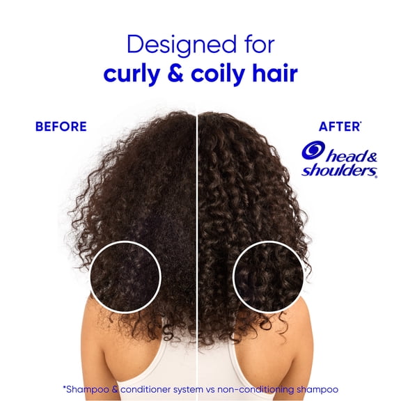 Head and Shoulders Shea Butter Dandruff Conditioner, Sulfate-Free, Rich Moisture, Curly and Coily Hair, 10.9 oz