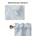 thumbnail image 6 of Blue Dandelion Bathroom Window Curtain, Spring Modern Minimalist Country Flower Light Filtering Coffee Kitchen Curtains, Bedroom Living Room Curtains 2 Panel 84"x54", 6 of 6