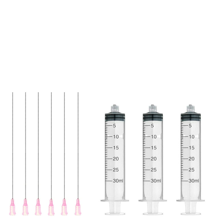 Syringes and Blunt Tip Needles for Thick Glue Ink Crafts Dispensing - Wide  Gauge