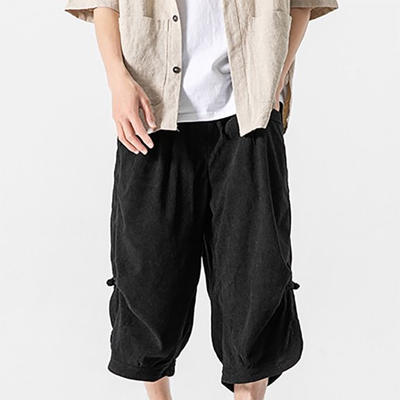 Vedolay Mens Shorts Casual Men's Shorts Cotton Twill Straight Leg for Work Ourdoor,Black 5XL