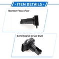 thumbnail image 2 of Sensor de Flujo de Aire Masivo Único Bargains Compatible para Toyota RAV4 2005-2008, Plástico Metal Negro Duradero, 2 of 3