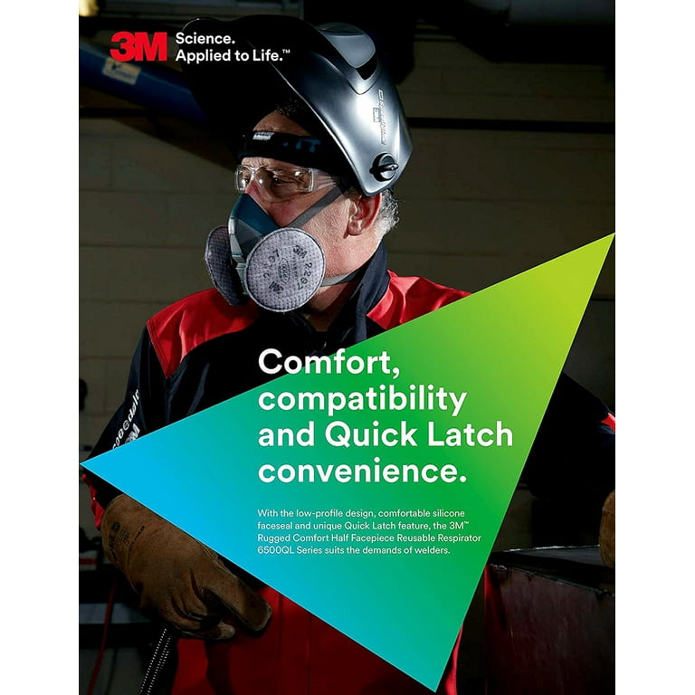 3M™ Rugged Comfort Quick Latch Half Facepiece Reusable Respirator 