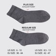 thumbnail image 3 of HSS-Calcetines de algodón para hombre, calcetín negro, negocios, transpirables, talla grande (6,5-14), para verano, 3 of 5