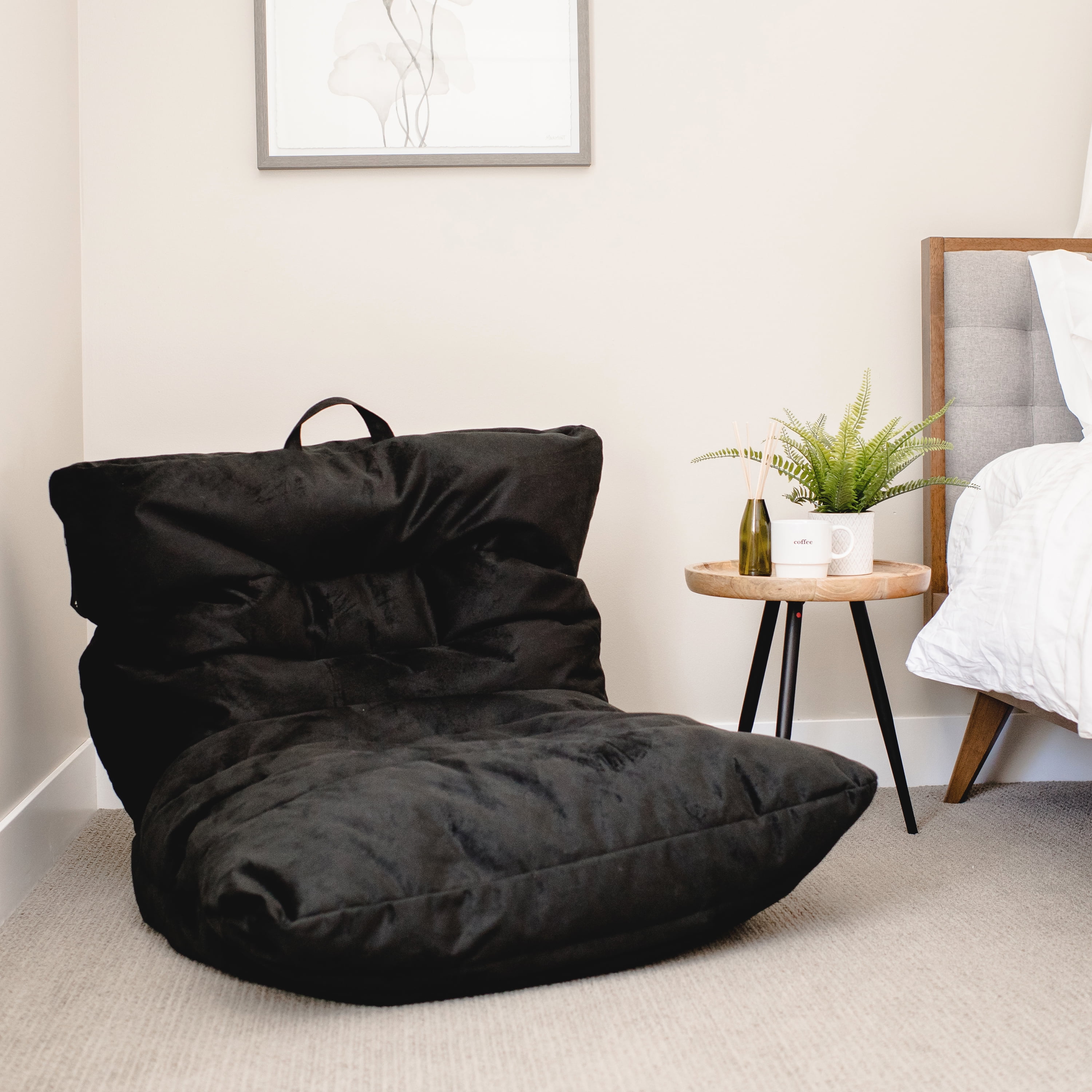 Big Joe Roma Bean Bag Chair, Smartmax 3ft, Moonstone Tessellation