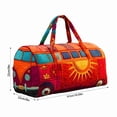 thumbnail image 3 of Sunshine Retro Bus 3D Embroidered Canvas Travel Duffel Bag, Large Capacity Unisex handbags for Gym, Sports, and Weekend Trips, 3 of 6