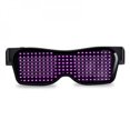 thumbnail image 1 of Fashional LED Glasses Bluetooth APP Connected LED Display Smart Glasses USB Rechargeable DIY Funky Eyeglasses for Party Club DJ Halloween Christmas(Text Graffiti Animation Music ), 1 of 5
