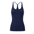 thumbnail image 2 of Bovxnpu Women's Pajama Tops Sleep Shirt, Women's Plus Size Solid Color Racerback Suspender Vest Round Neck Suspender Vest Sleepwear Loungewear, 2 of 3