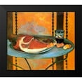 thumbnail image 2 of Gauguin, Paul 13x12 Black Modern Framed Museum Art Print Titled - Still Life With Ham, 2 of 5