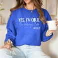 thumbnail image 5 of Under 10 dollars! Yes Im Cold Me 247 Sweatshirt for Women Shirt Funny Vintage Dutton Ranch 80s Graphic Tees Hip Hop Pullovers, 5 of 6