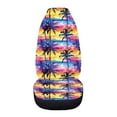 thumbnail image 3 of Jeiento Palm Tree Car Seat Cover 1 PCS Front Car Seats Protector Vehicle Cushion Covers Bucket Seats Cushion Covers Washable Auto Accessory Universal Fit for Most Vehicles, 3 of 6