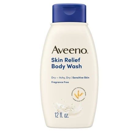 Aveeno Skin Relief Fragrance-Free Body Wash, Sensitive Skin, 12 fl. oz