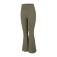 thumbnail image 4 of Tittly Yoga Pants Sweatpants Women Women's Yoga Sweatpants High Waisted Athletic Flare Leggings Pants Ladies Stretchy Solid Color Bell Bottoms Workout Leggings for Women Tights for Women AG L, 4 of 9