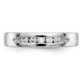 thumbnail image 5 of Auriga Fine Jewelry 14K White Gold 5-Stone Round Diamond Complete Channel Band for Women Size 7 (0.99ct, Clarity- I1), 5 of 6