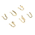 thumbnail image 1 of Anillo De Nariz Sin Perforación Para Mujeres Y Hombres, Tamaño Ajustable, 6 Estilos De Decoración, Piercing De Nariz De Acero Inoxidable, Clip En Anillo De Nariz, Material, 1 of 7