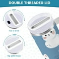 thumbnail image 5 of Stainless Steel Tumbler with Straw and Handle, Double Wall Insulated Tumblers White Cat, 5 of 9