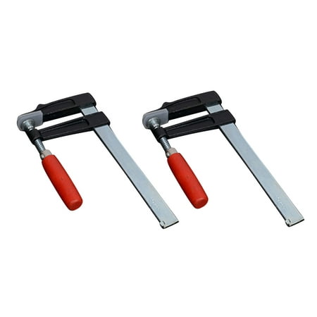 

2pcs 50x200mm Heavy Duty General Purpose F Shape Clamp for Woodworking High Strength Hand Tool(Red Handle)