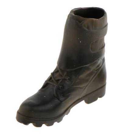 

1/6 Scale Women s Black Ankle Boots Shoes for 12 Figure #A
